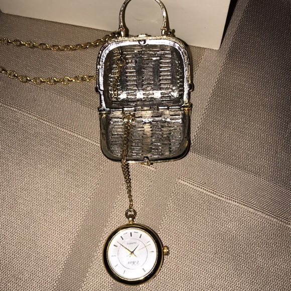 Unique Piece - Purse Necklace with Clock Inside - Picture 9 of 12